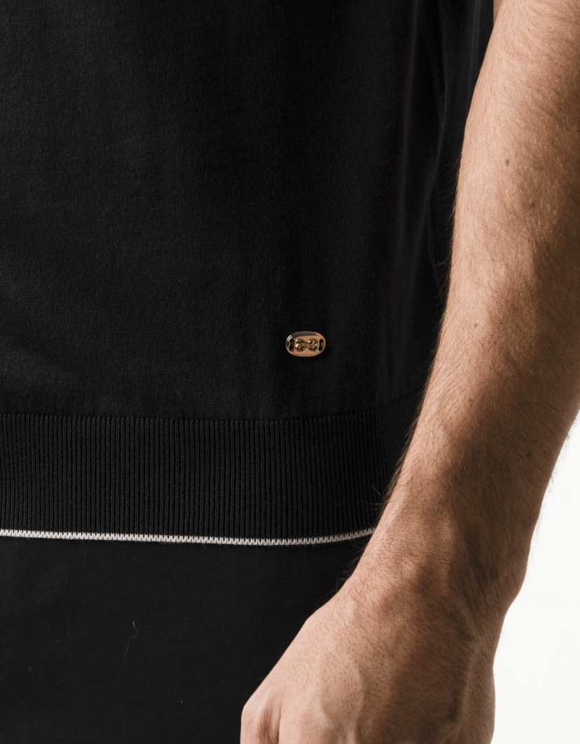 Castello d'Oro Black T-shirt 100% Cotton image